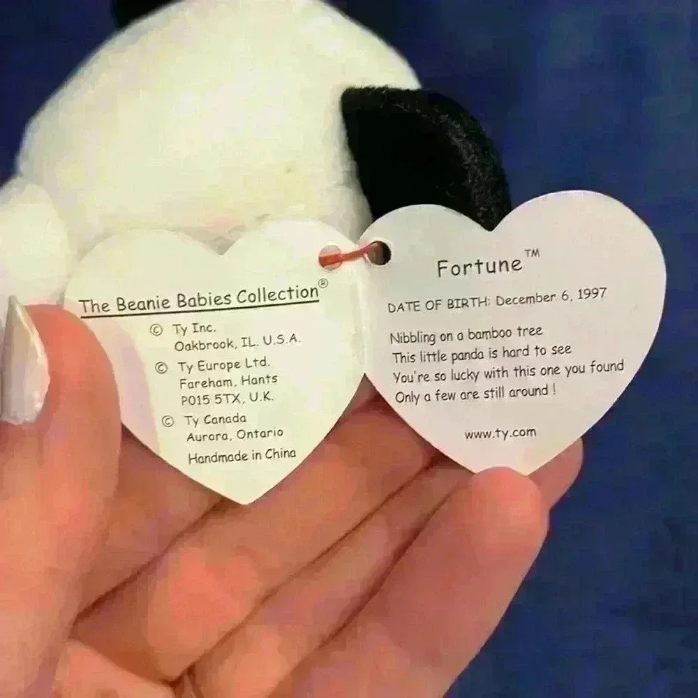 Fortune Ty Beanie Baby with errors